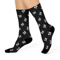 3X Splatter Socks - Black Printify