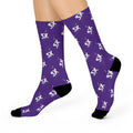 3X Splatter Socks - Purple Printify