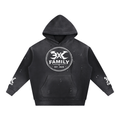 Vintage Washed Frayed Fleece Hoodie ODMPOD