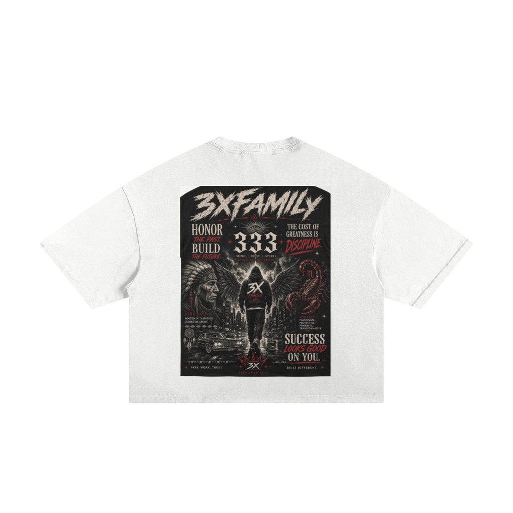 3xMadeFrom Destruction Tee Black n White (Red ) ODMPOD