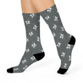 3X Splatter Socks - Dark Grey Printify