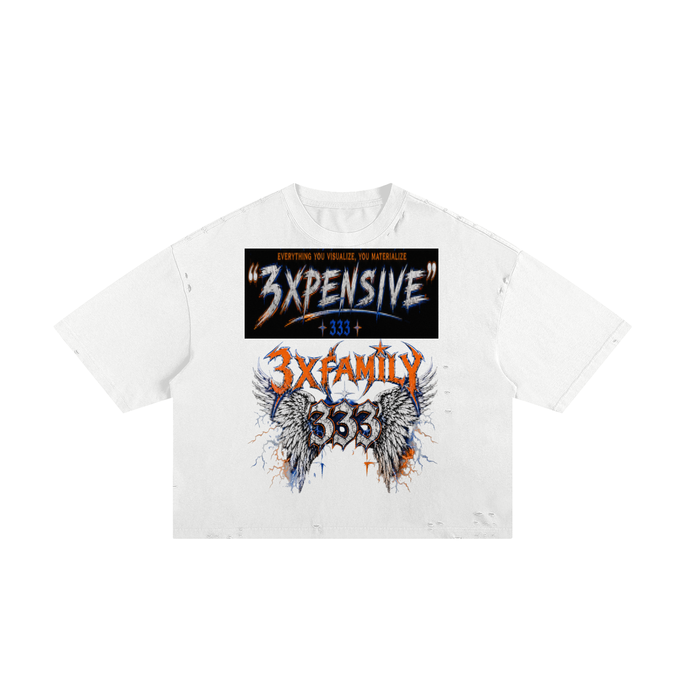 Classic Frayed Boxy Tee ODMPOD