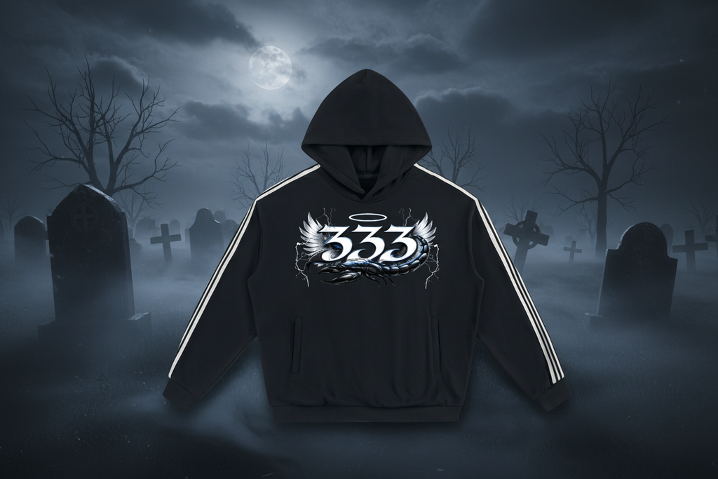 Side Stripe Drop-Shoulder Hoodie ODMPOD
