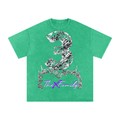 Snow Washed Oversized Cotton T-Shirt ODMPOD