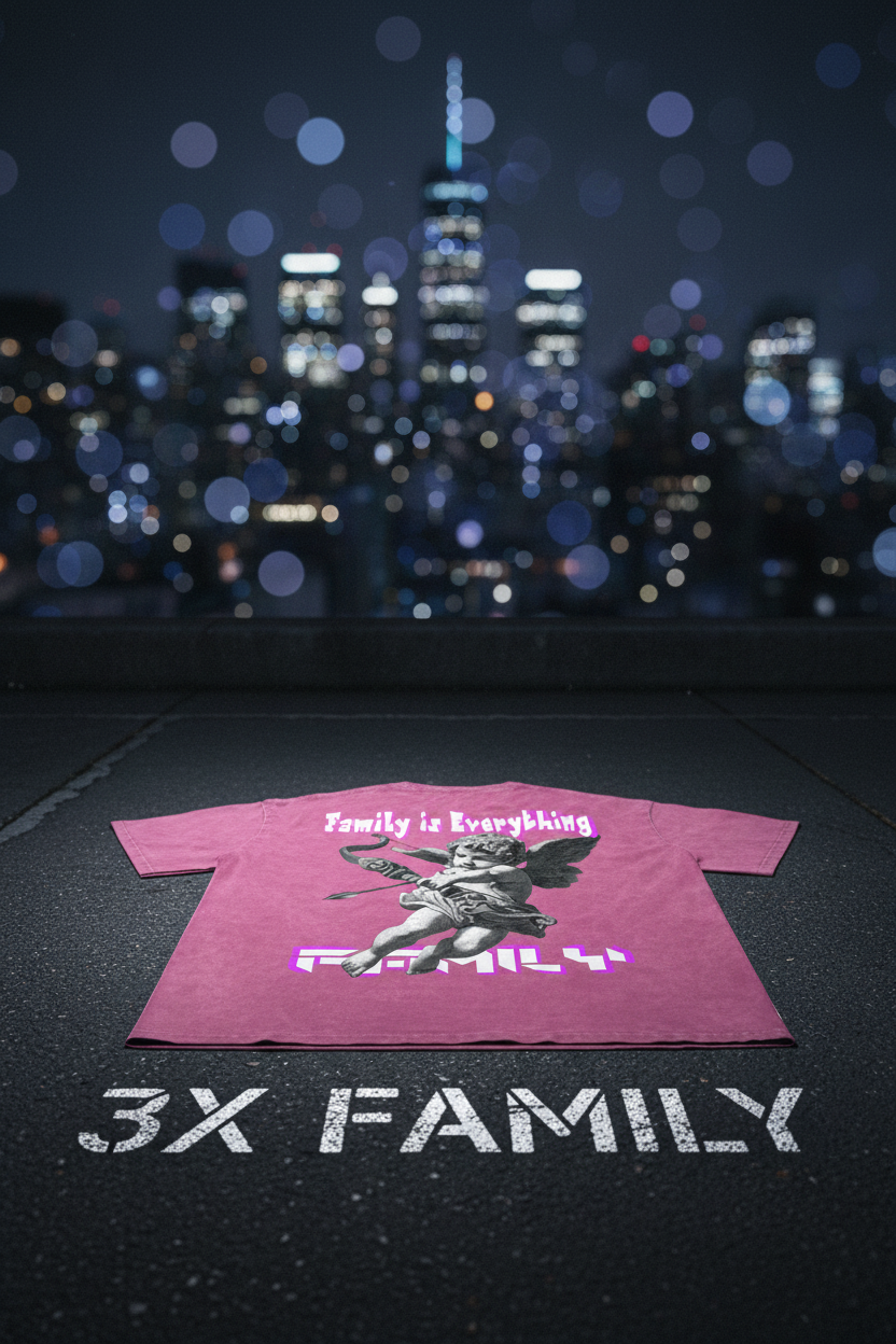 Family is everything Oversized Cotton T-Shirt ODMPOD