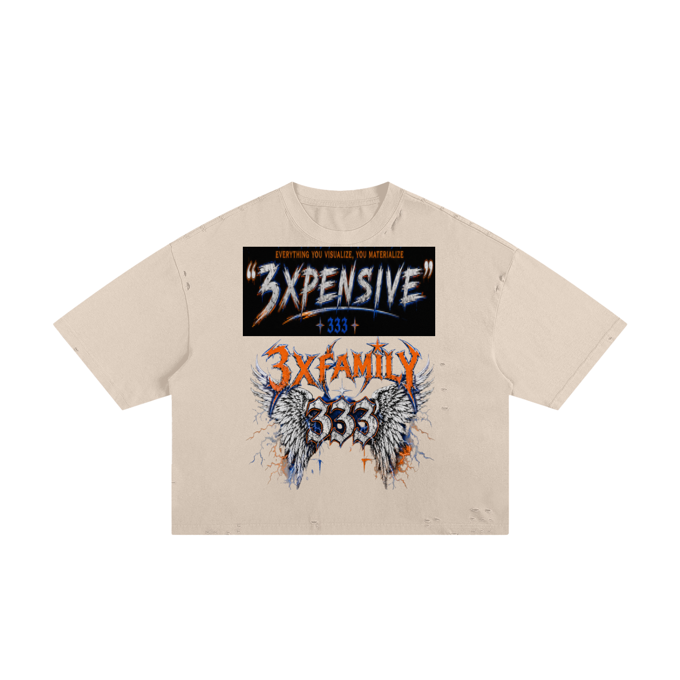 Classic Frayed Boxy Tee ODMPOD