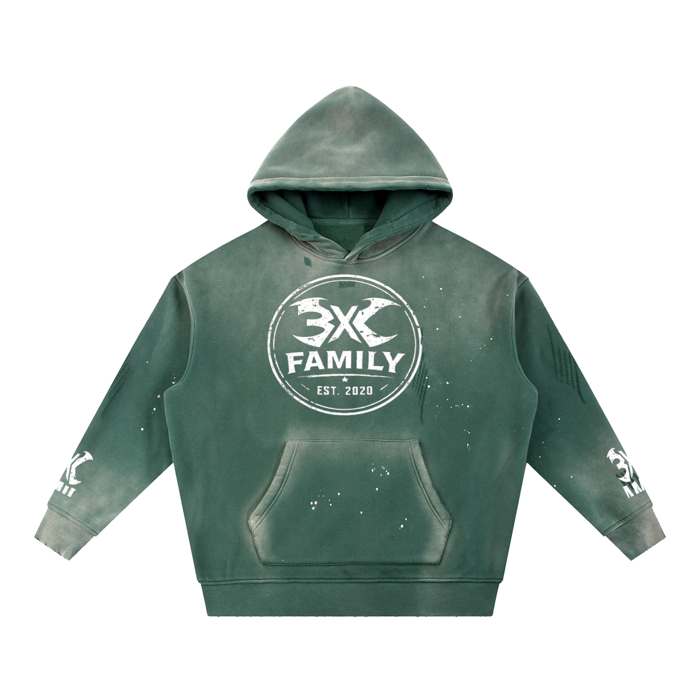 Vintage Washed Frayed Fleece Hoodie ODMPOD