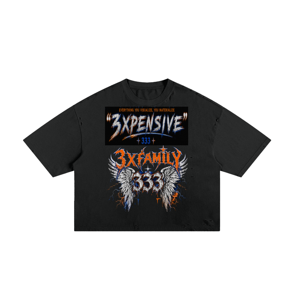 Classic Frayed Boxy Tee ODMPOD