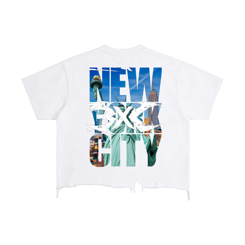 Vintage Wash Boxy Distressed Hem T-Shirt ODMPOD