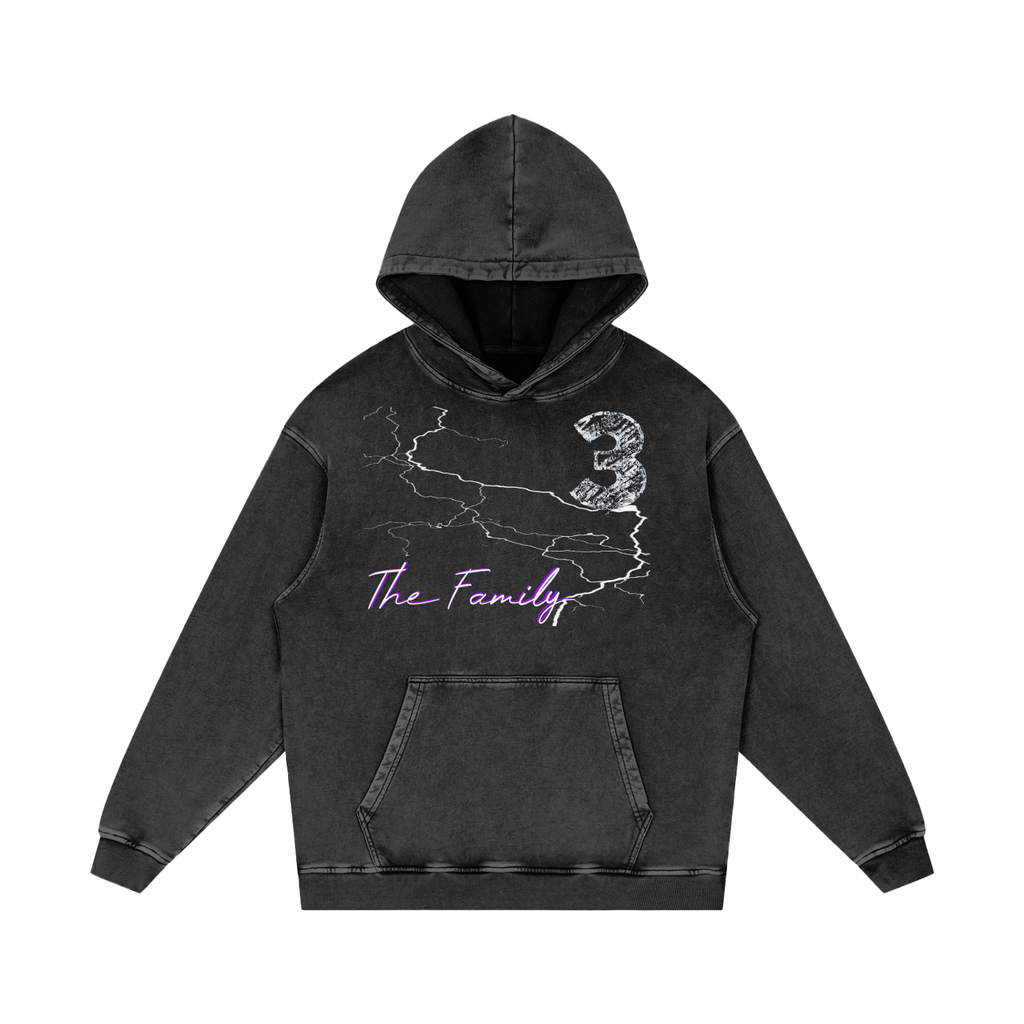 Snow Washed Loose Cotton Hoodie ODMPOD